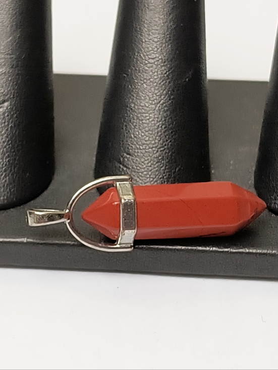 Jewelry - Red Double-Pointed Crystal Pendant Necklace Charm